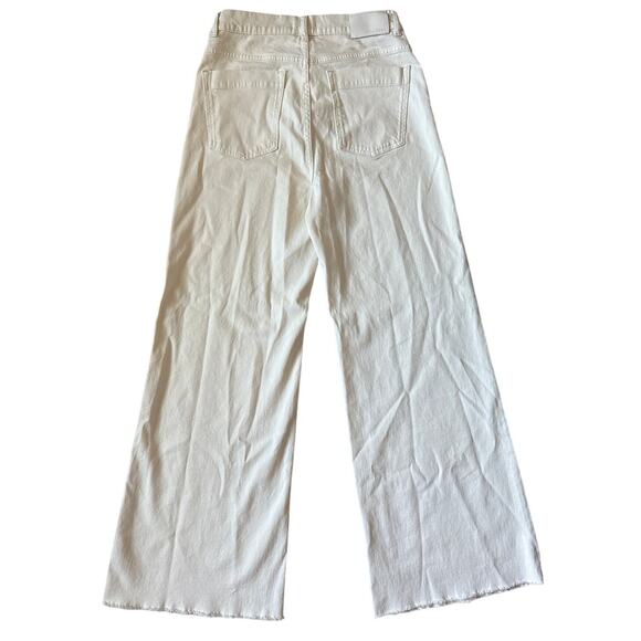DL1961 Hepburn Wide Leg High Rise Vintage 33” in Eggshell Size 30 - Picture 7 of 12